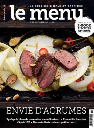 le menu edition francaise - Novembre 2025