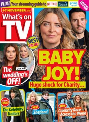 What's on TV - 1 November 2025