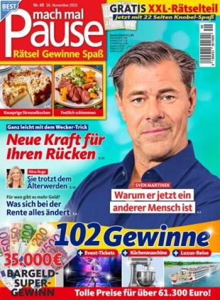 Mach mal Pause - 26 November 2025