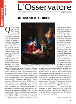 L'Osservatore - 20 Dicembre 2025