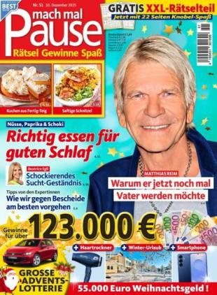 Mach mal Pause - 9 Dezember 2025