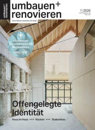 Umbauen + Renovieren - Januar 2026