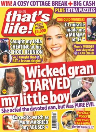 that's life! UK - 15 January 2026