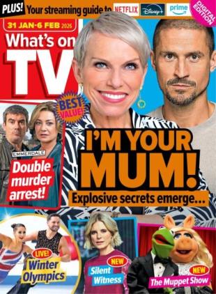 What's on TV - 31 January 2026