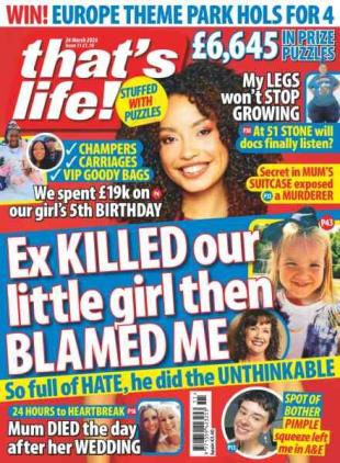 that's life! UK - 19 March 2026