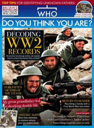 Who Do You Think You Are - April 2026