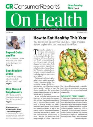 Consumer Reports on Health - January 2017