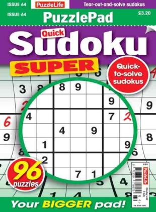 PuzzleLife PuzzlePad Sudoku Super - June 2026
