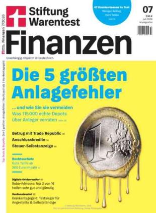 Stiftung Warentest Finanzen - Juli 2026
