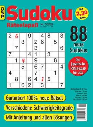 Sudoku Ratselspass - Nr 5 2026