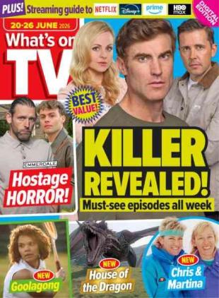 What's on TV - 20 June 2026