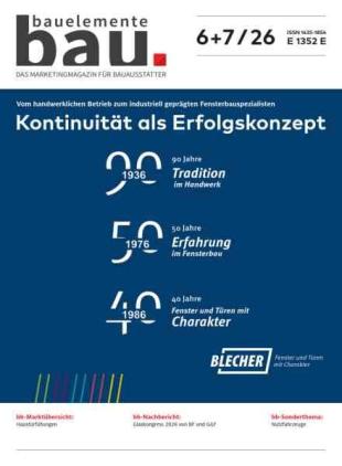 Bauelemente Bau - Juni-Juli 2026