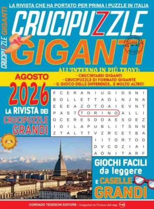 Crucipuzzle Giganti - Agosto 2026