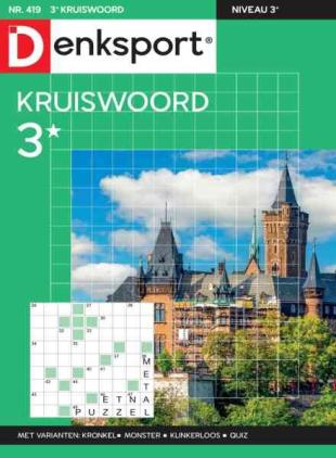 Denksport Kruiswoord 3 - 8 Juli 2026