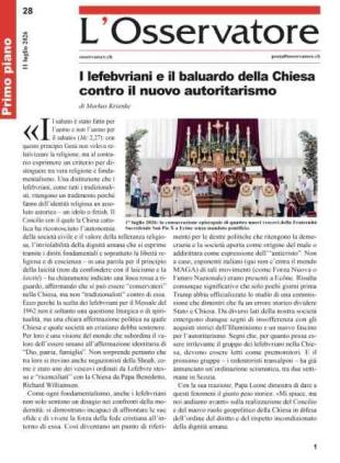 L'Osservatore - 11 Luglio 2026