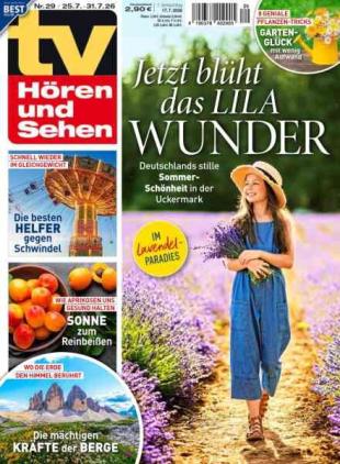 TV Horen und Sehen - 17 Juli 2026