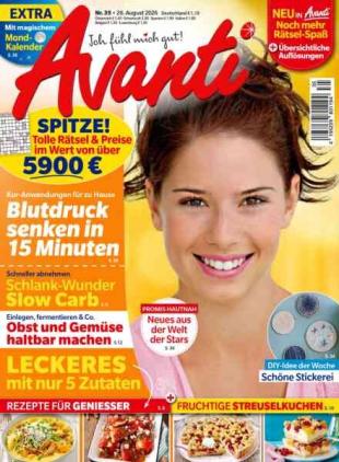 Avanti - 26 August 2026