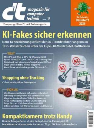 c't Magazin - August 2026
