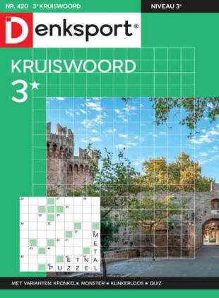 Denksport Kruiswoord 3 - 5 Augustus 2026