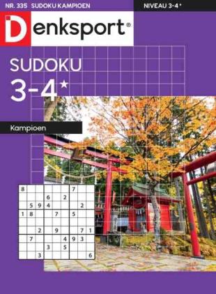 Denksport Sudoku 3-4 kampioen - 19 Augustus 2026