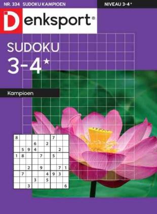 Denksport Sudoku 3-4 kampioen - 29 Juli 2026