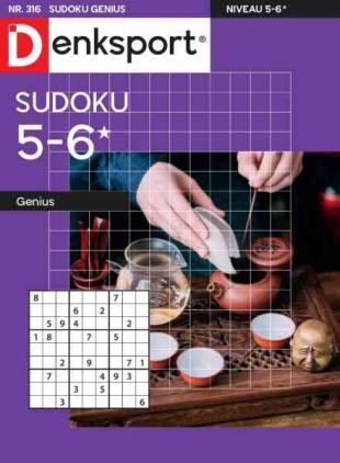 Denksport Sudoku 5-6 genius - 5 Augustus 2026