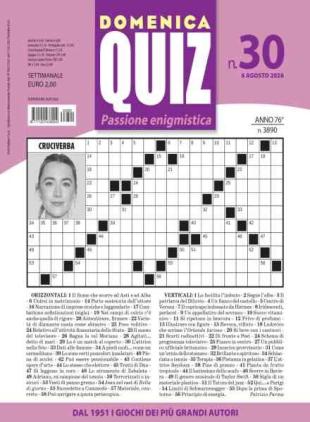 Domenica Quiz - 6 Agosto 2026