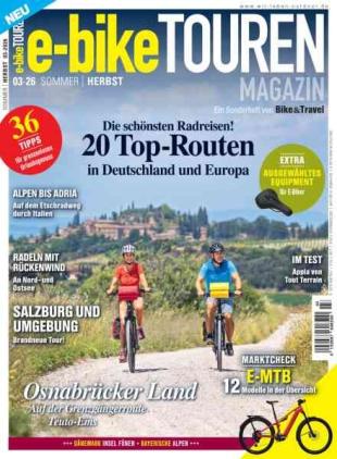 E-Bike Touren Magazin - Sommer-Herbst 2026