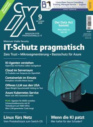 iX Magazin fur professionelle IT - Septembert 2026