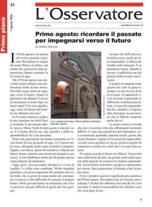 L'Osservatore - 1 Agosto 2026