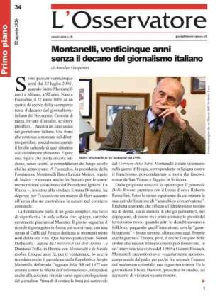 L'Osservatore - 22 Agosto 2026