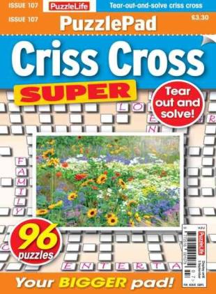 PuzzleLife PuzzlePad Criss Cross Super - August 2026
