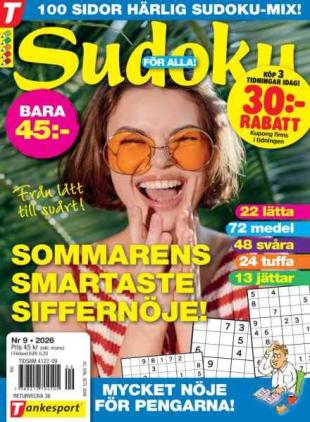 Sudoku for Alla - Augusti 2026