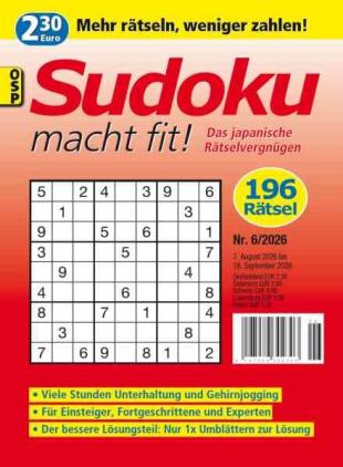 Sudoku macht fit - Nr 6 2026