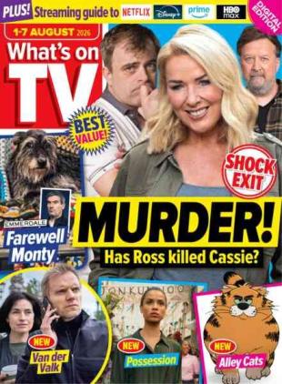 What's on TV - 1 August 2026