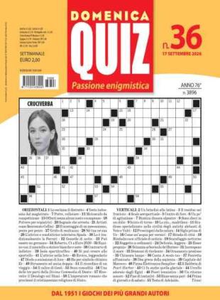 Domenica Quiz - 17 Settembre 2026