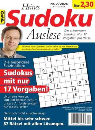 Heines Sudoku Auslese - Nr 7 2026