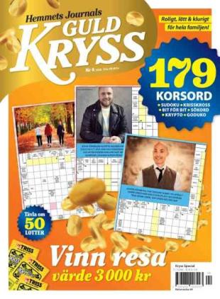 Hemmets Journal Guldkryss - Augusti 2026