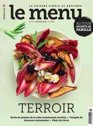 le menu edition francaise - Octobre 2026