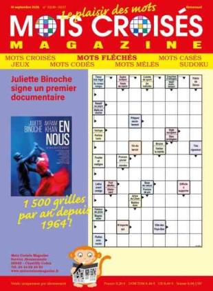 Mots Croises Magazine - 10 Septembre 2026