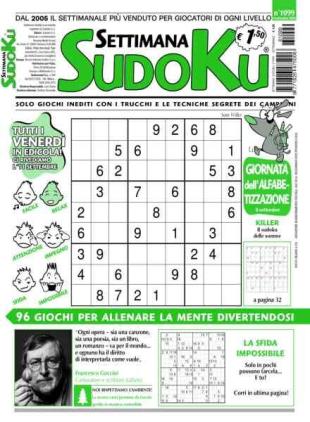 Settimana Sudoku - 4 Settembre 2026