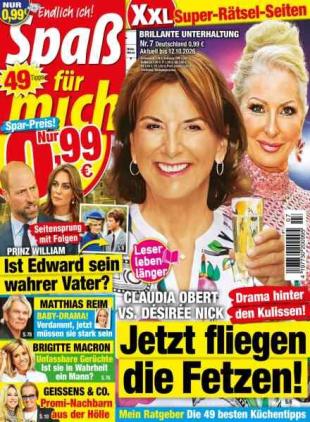 Spass fur mich - 1 September 2026