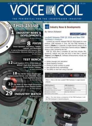 Voice Coil Magazine - September 2026
