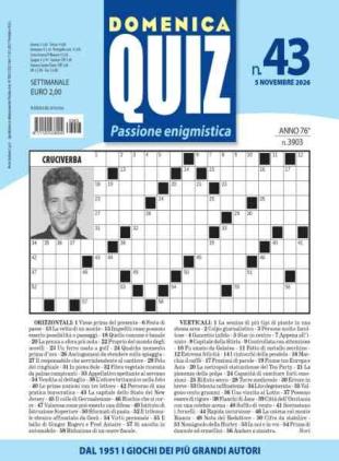 Domenica Quiz - 5 Novembre 2026