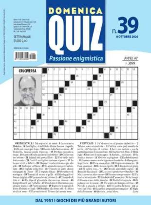 Domenica Quiz - 8 Ottobre 2026