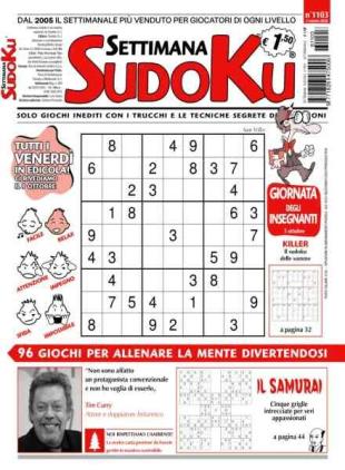 Settimana Sudoku - 2 Ottobre 2026
