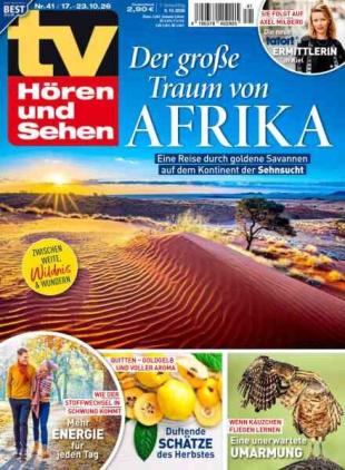 TV Horen und Sehen - 9 Oktober 2026