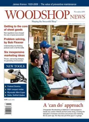 Woodshop News - November 2009